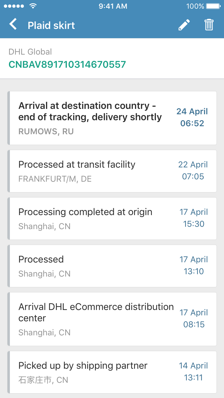Economy delivery sea shipping tracking